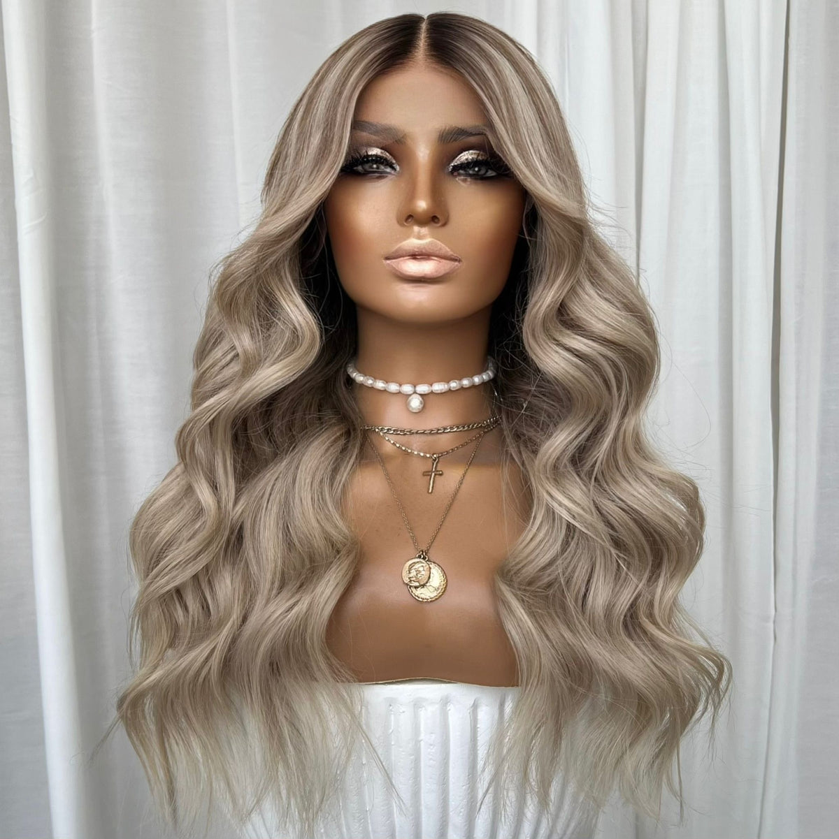 DAISY BLONDE | FULL LACE STRETCH CAP