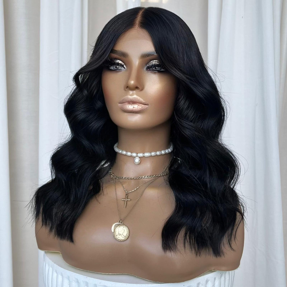 KING KYLIE BLACK | FULL LACE STRETCH CAP