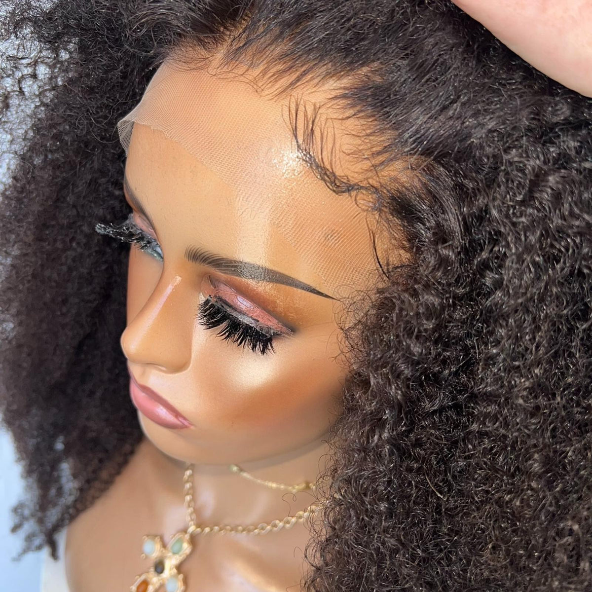 KYLIE KINKY CURL | HD FULL LACE STRETCH CAP | XS-S | MADE TO ORDER