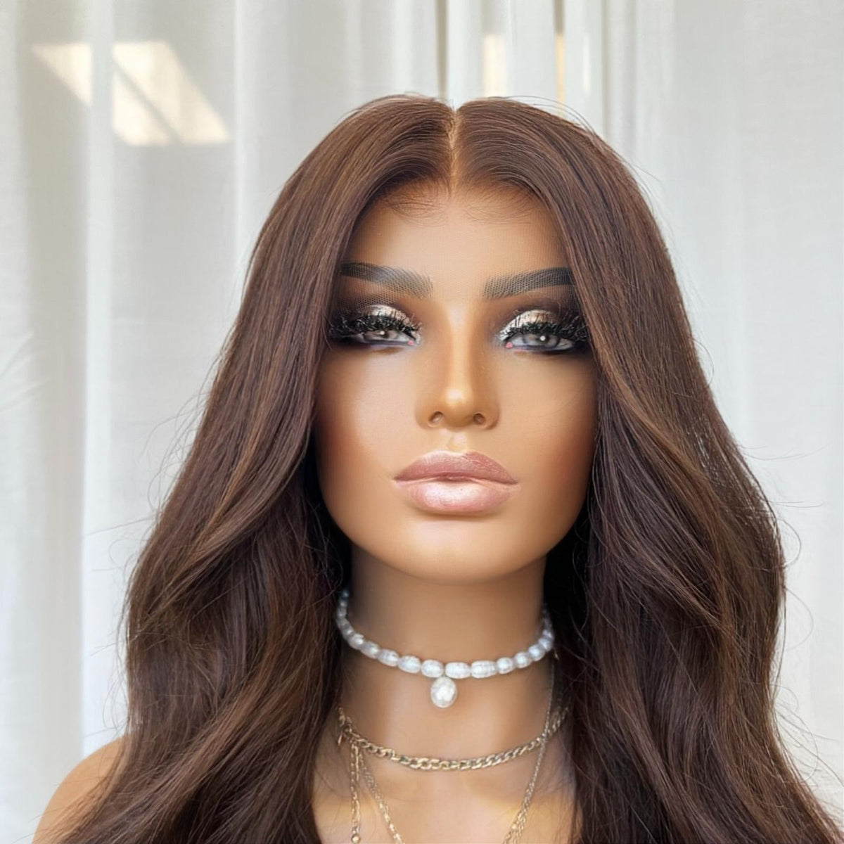 KING KYLIE DARK BROWN | HD FULL LACE STRETCH CAP | M-L