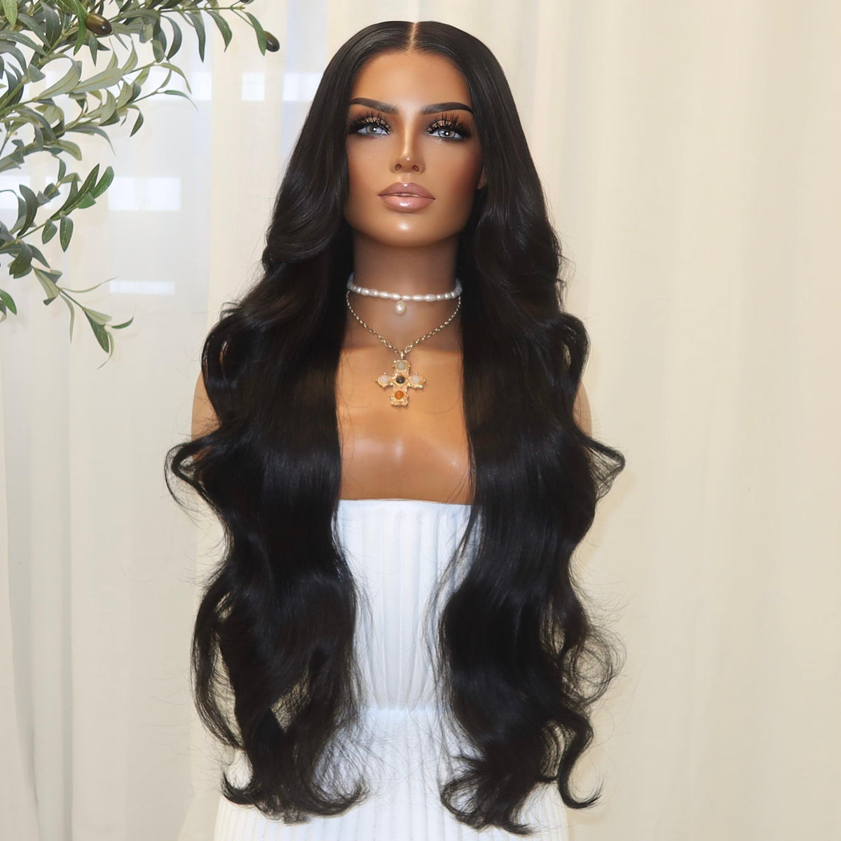 KING KYLIE BLACK WAVY | HD FULL LACE STRETCH CAP