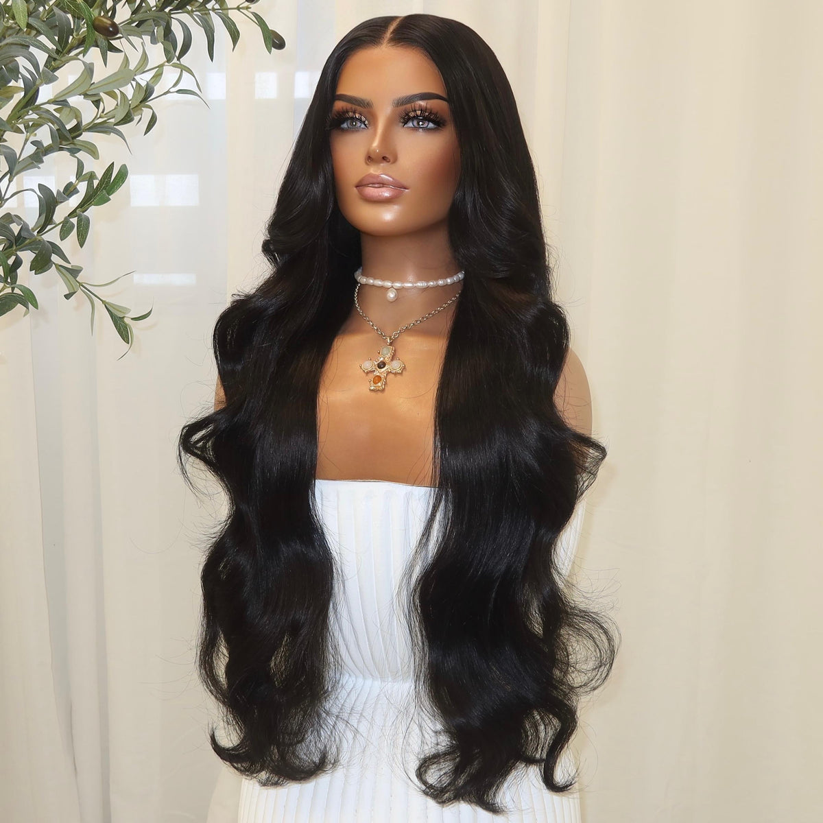 KING KYLIE BLACK WAVY | HD FULL LACE STRETCH CAP