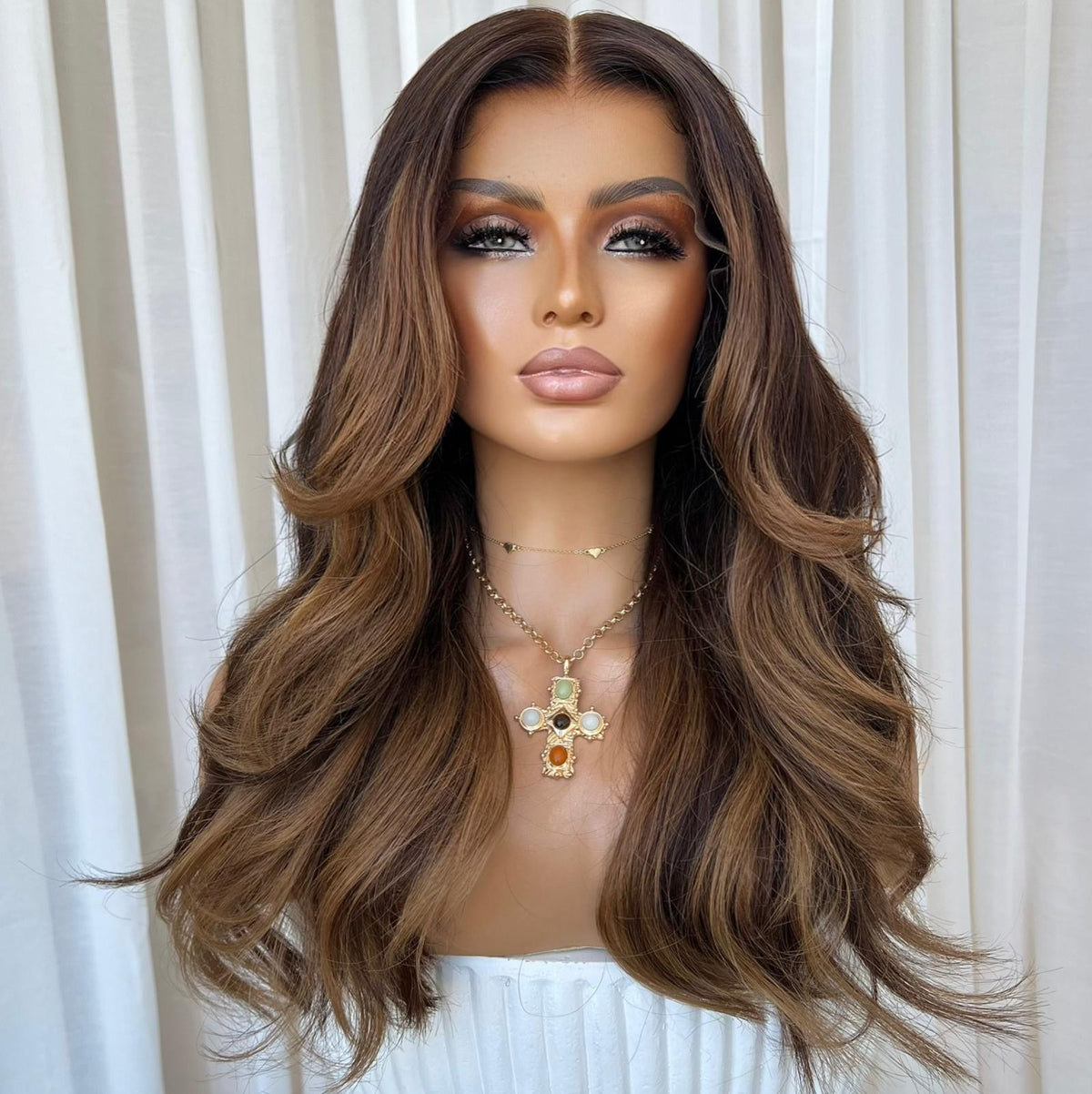 ADRIANA | HD FULL LACE STRETCH CAP | M-L