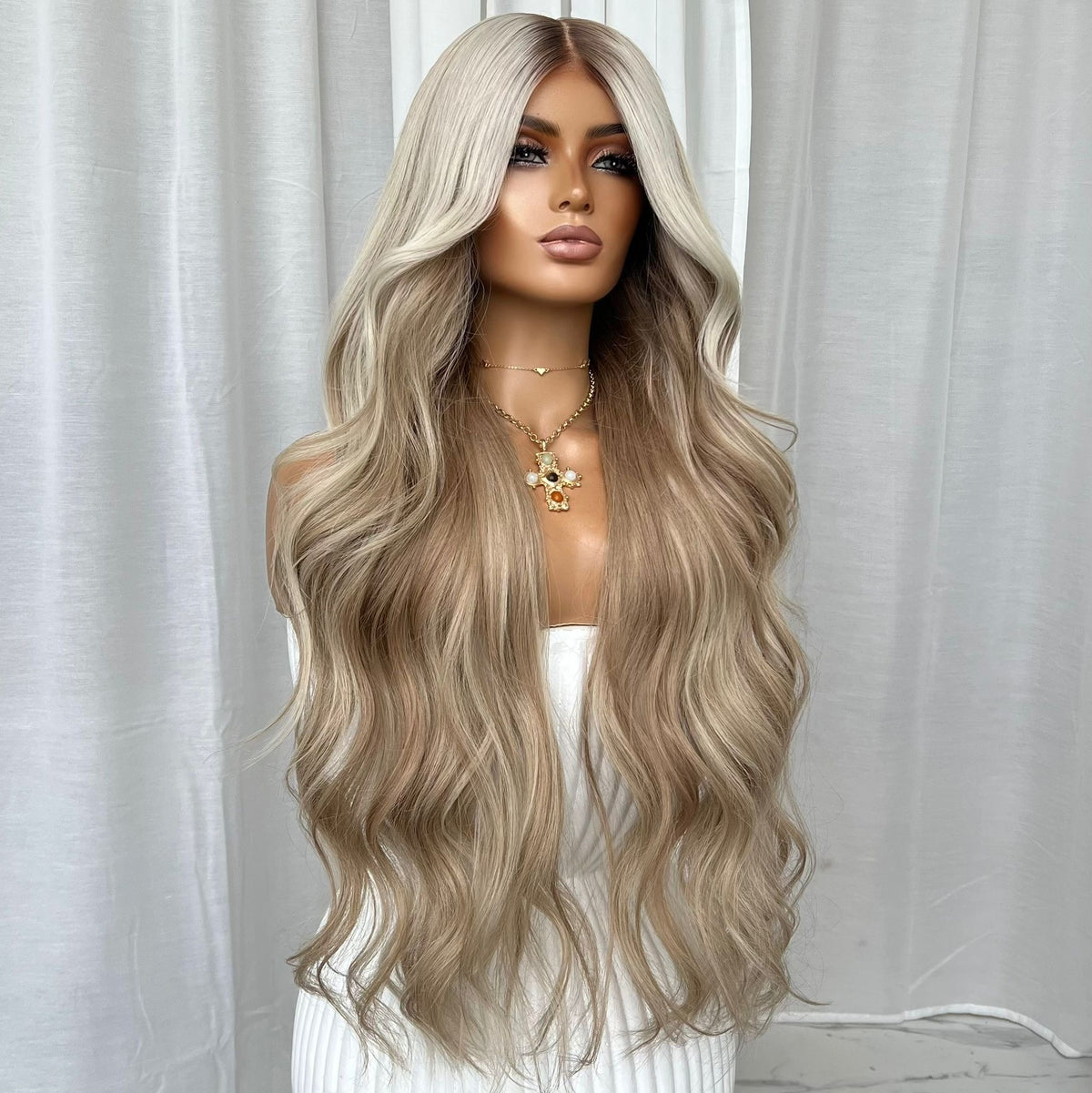 STEFANIA | FULL LACE STRETCH CAP | S-M