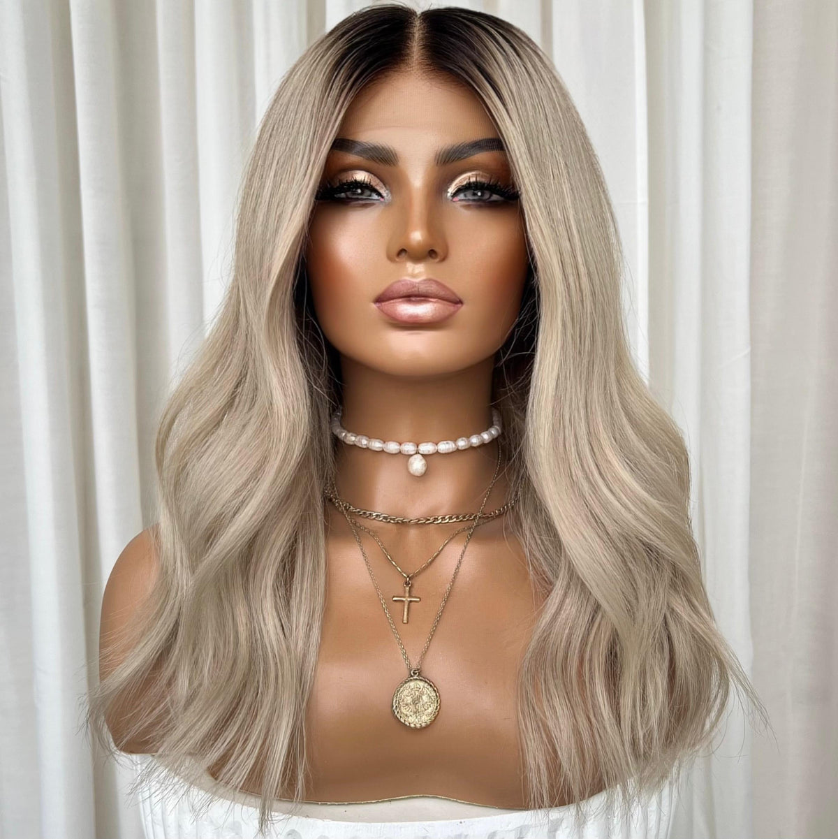 YEEZY PLATINUM | HD FULL LACE STRETCH CAP | S-M