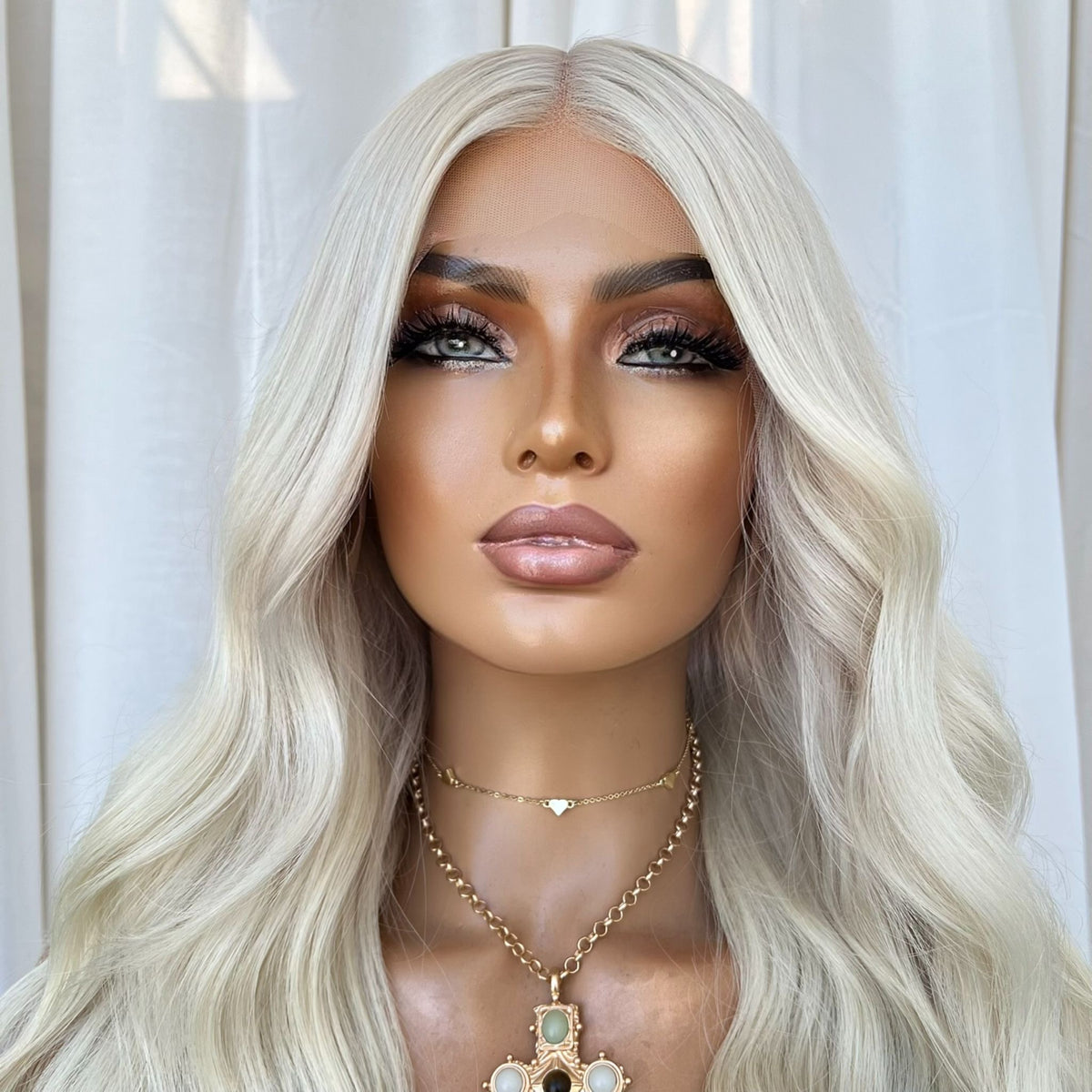 KING KYLIE PLATINUM | FULL LACE STRETCH CAP | M-L| MADE TO ORDER