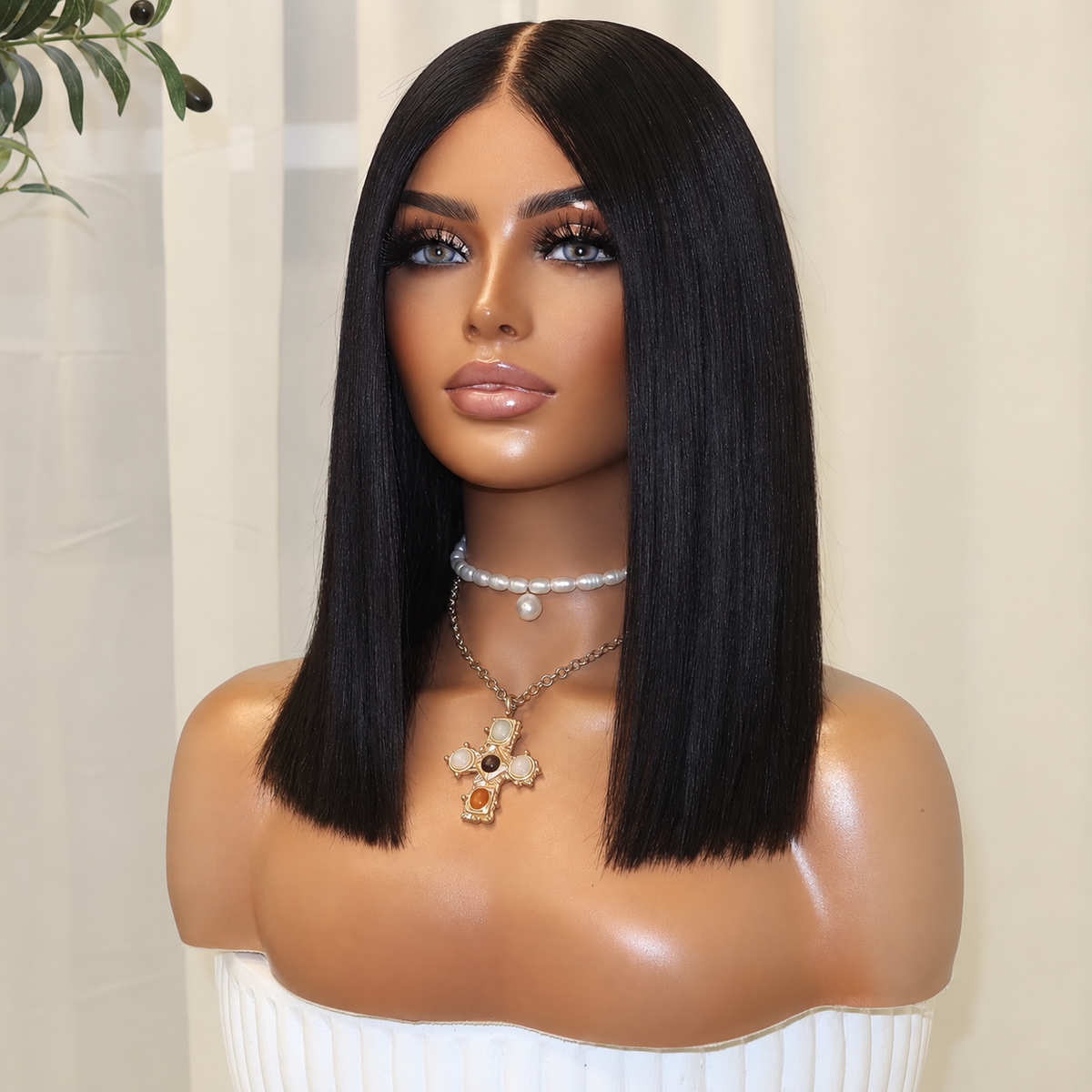 KYLIE BLACK BOB | HD FULL LACE STRETCH CAP
