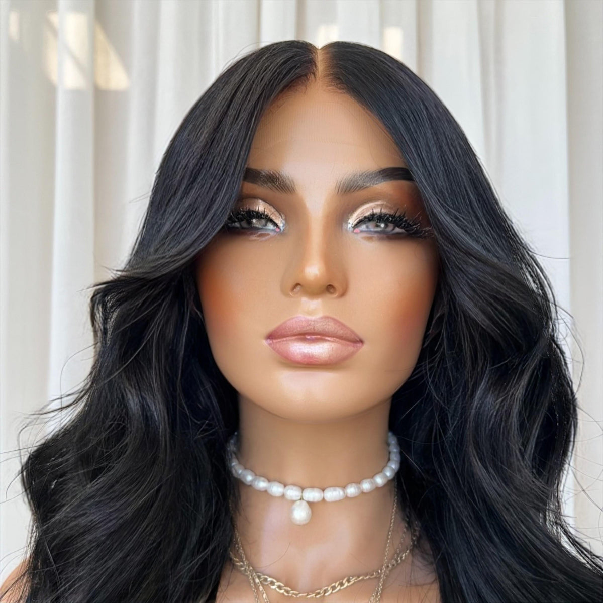 KING KYLIE BLACK RAW WAVY | HD FULL LACE STRETCH CAP | S-M