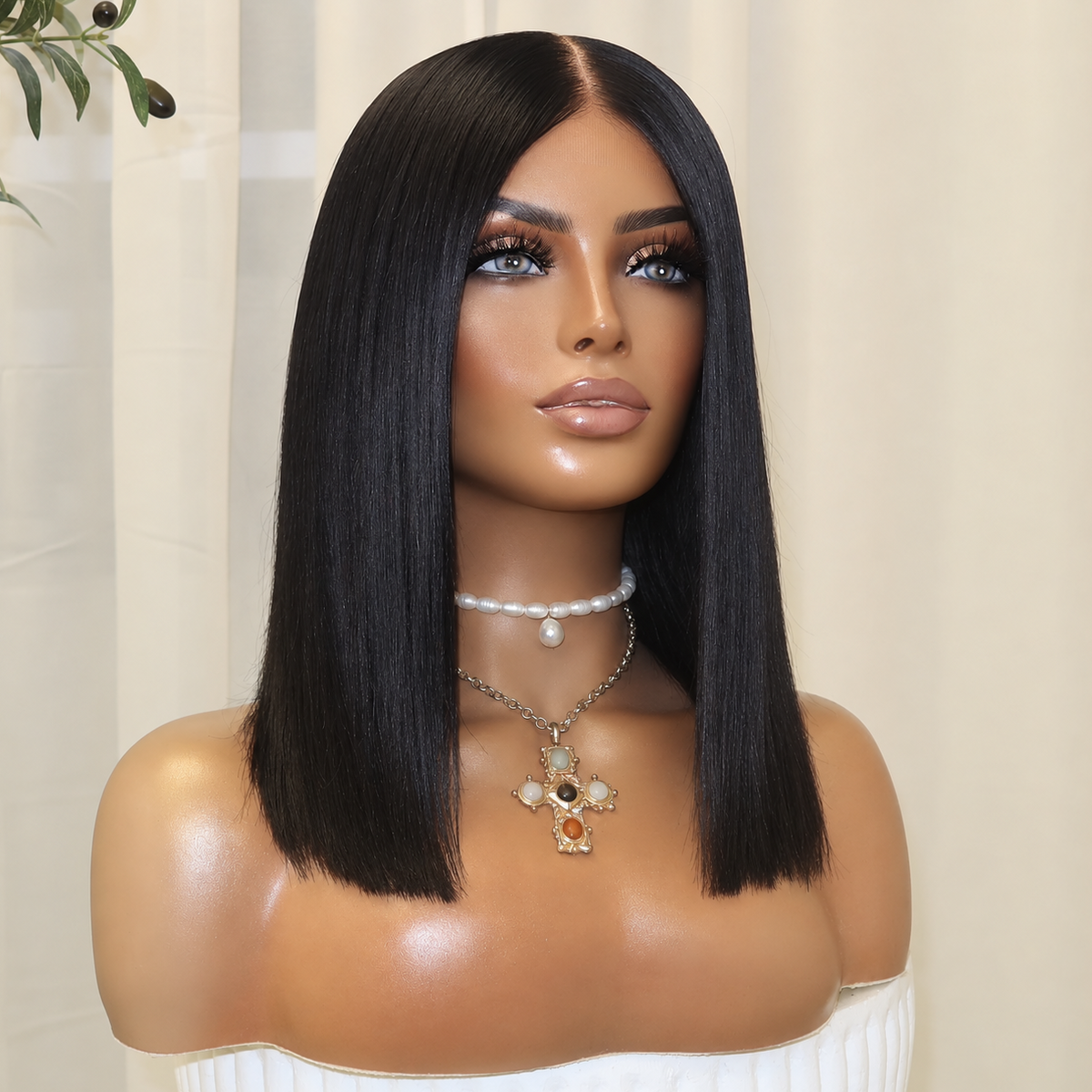 KYLIE BLACK BOB | HD FULL LACE STRETCH CAP