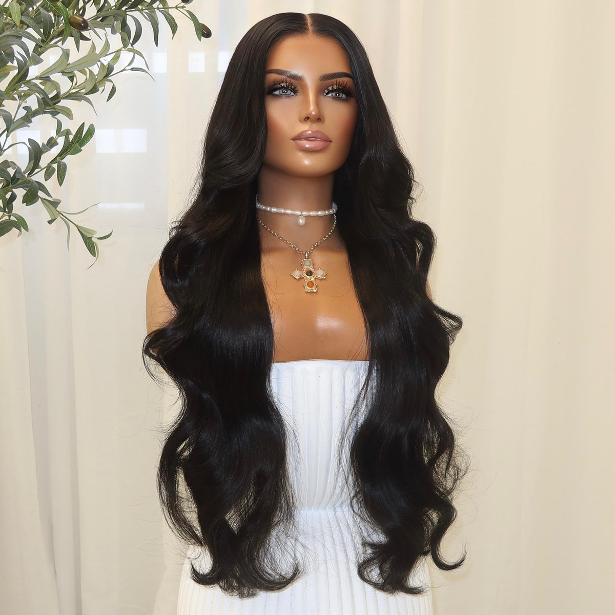 KING KYLIE BLACK WAVY | HD FULL LACE STRETCH CAP