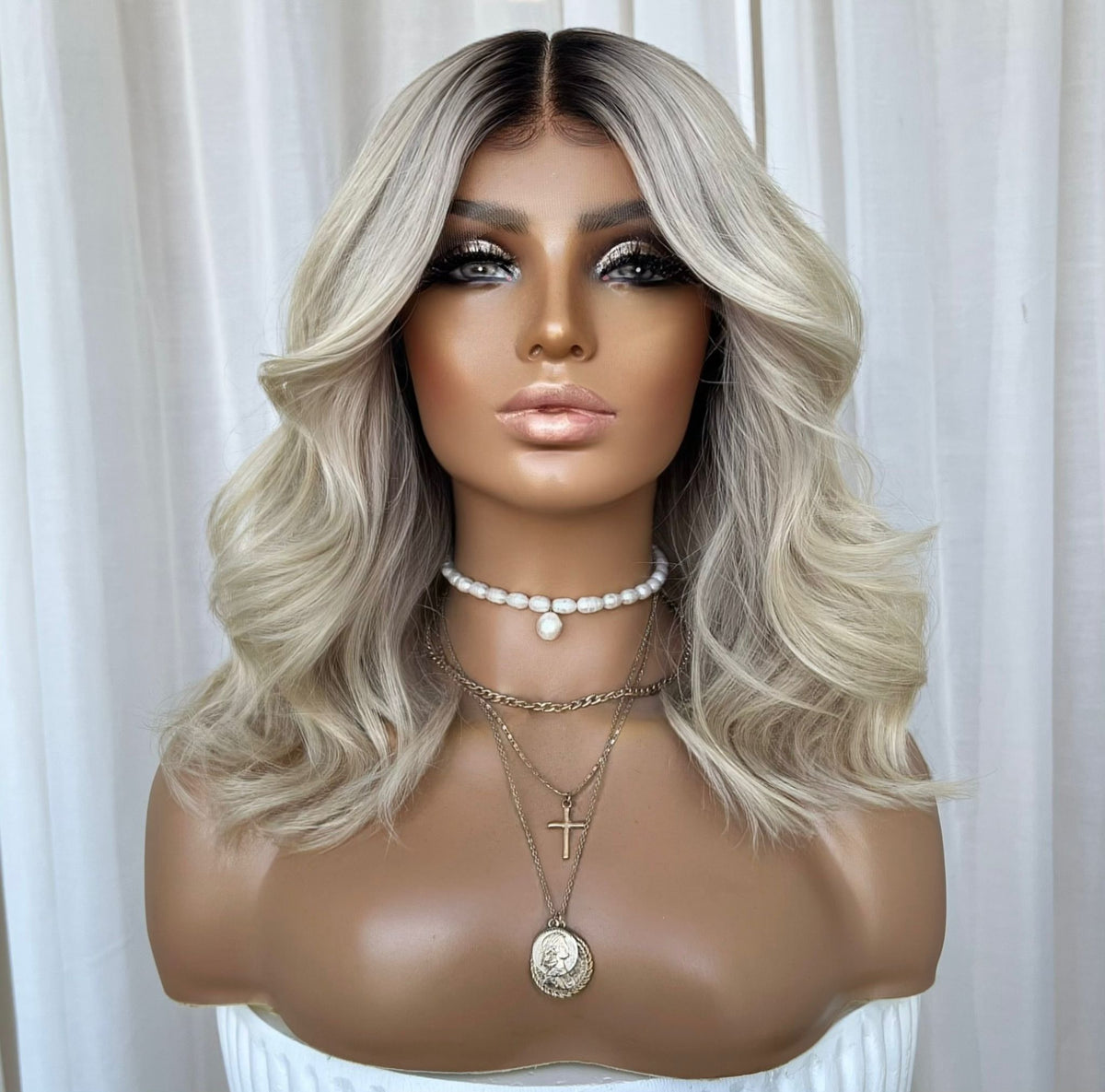 YEEZY PLATINUM | HD FULL LACE STRETCH CAP | M-L