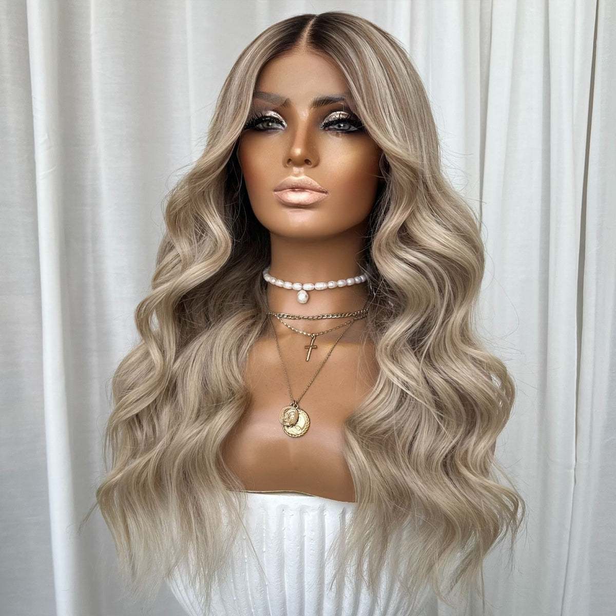 DAISY BLONDE | FULL LACE STRETCH CAP