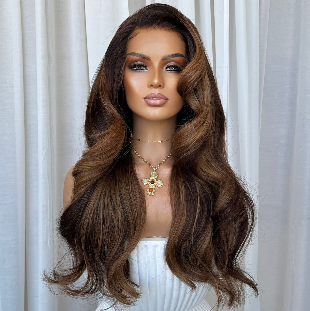 ADRIANA | HD FULL LACE STRETCH CAP | M-L