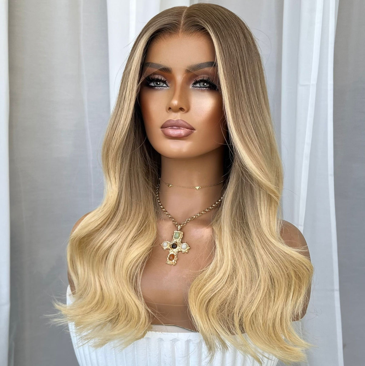 CARDI BLONDE | HD FULL LACE STRETCH CAP | S-M