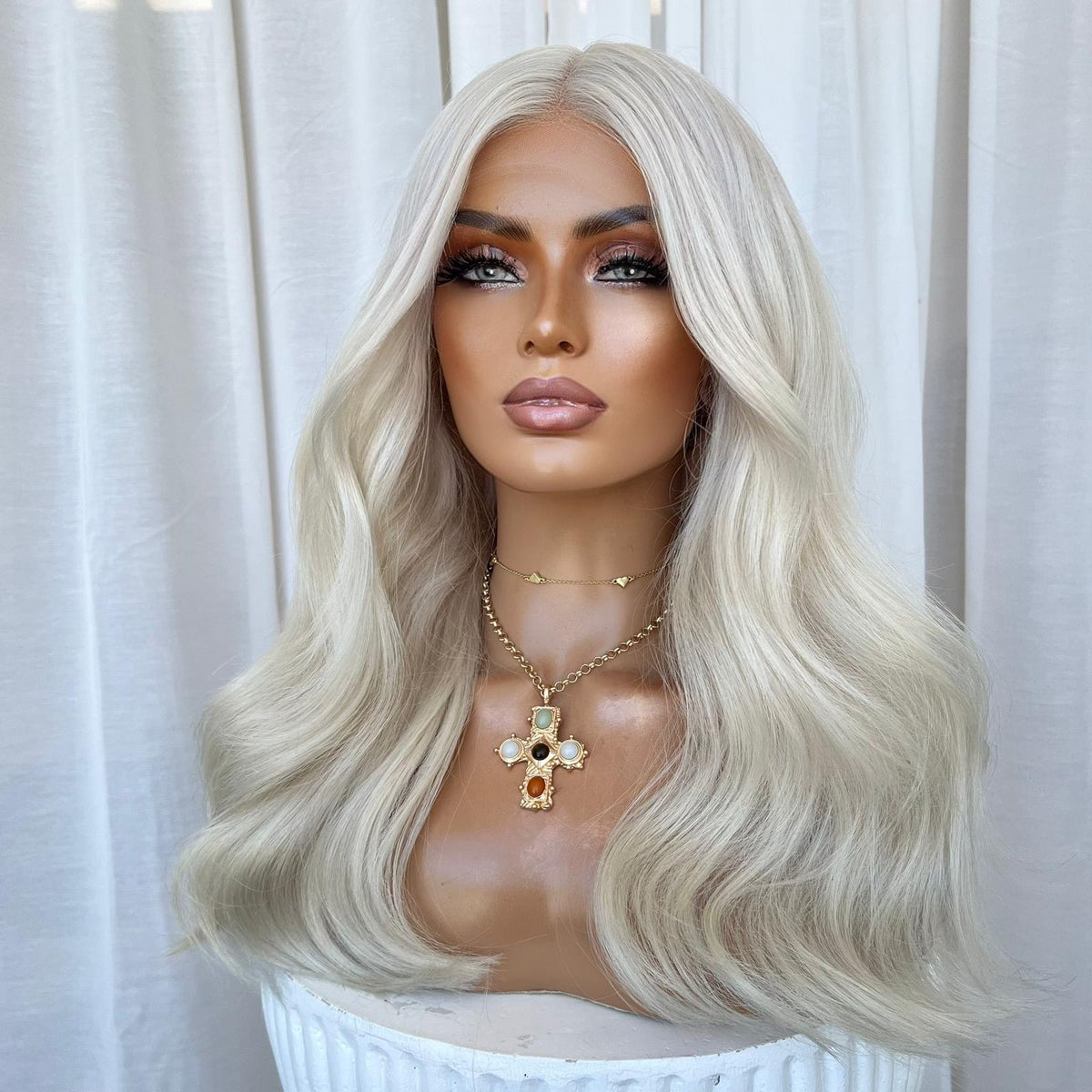 KING KYLIE PLATINUM | FULL LACE STRETCH CAP | M-L| | MADE TO ORDER