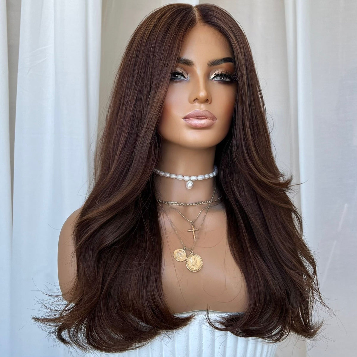 MADISON BROWN | HD FULL LACE STRETCH CAP | S-M