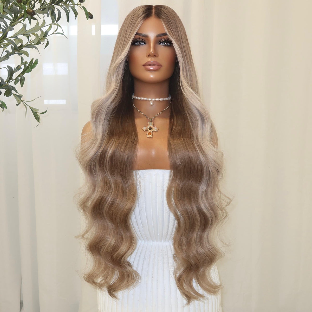 ELLE PLATINUM | HD FULL LACE STRETCH CAP