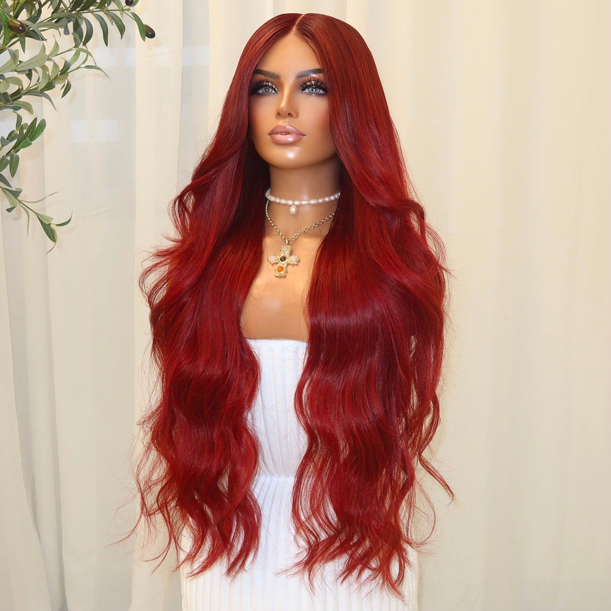 KING KYLIE RED | HD FULL LACE STRETCH CAP