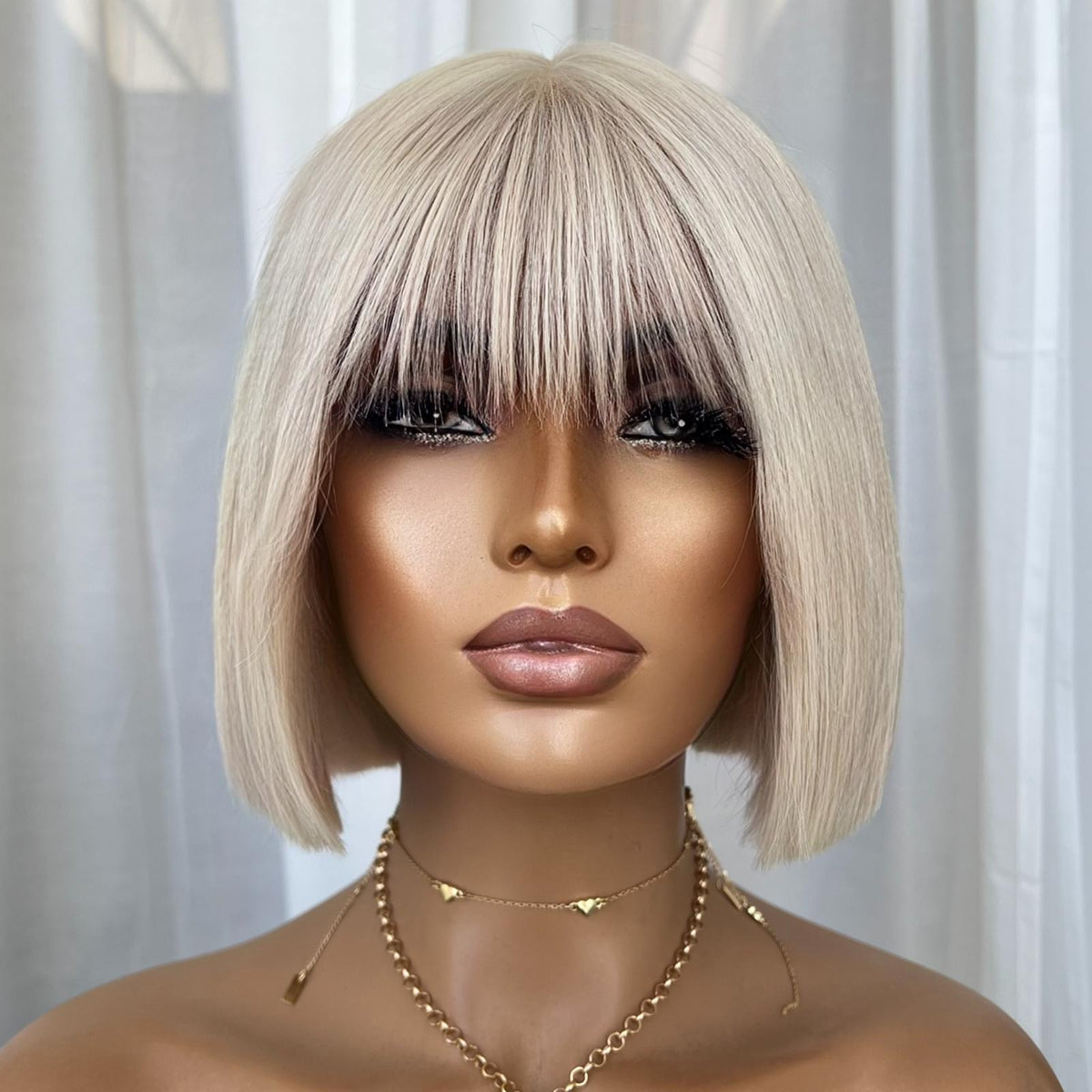 AALIYAH PLATINUM | FULL LACE STRETCH CAP