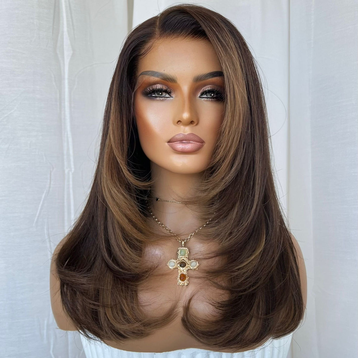 ADRIANA | HD FULL LACE STRETCH CAP | M-L