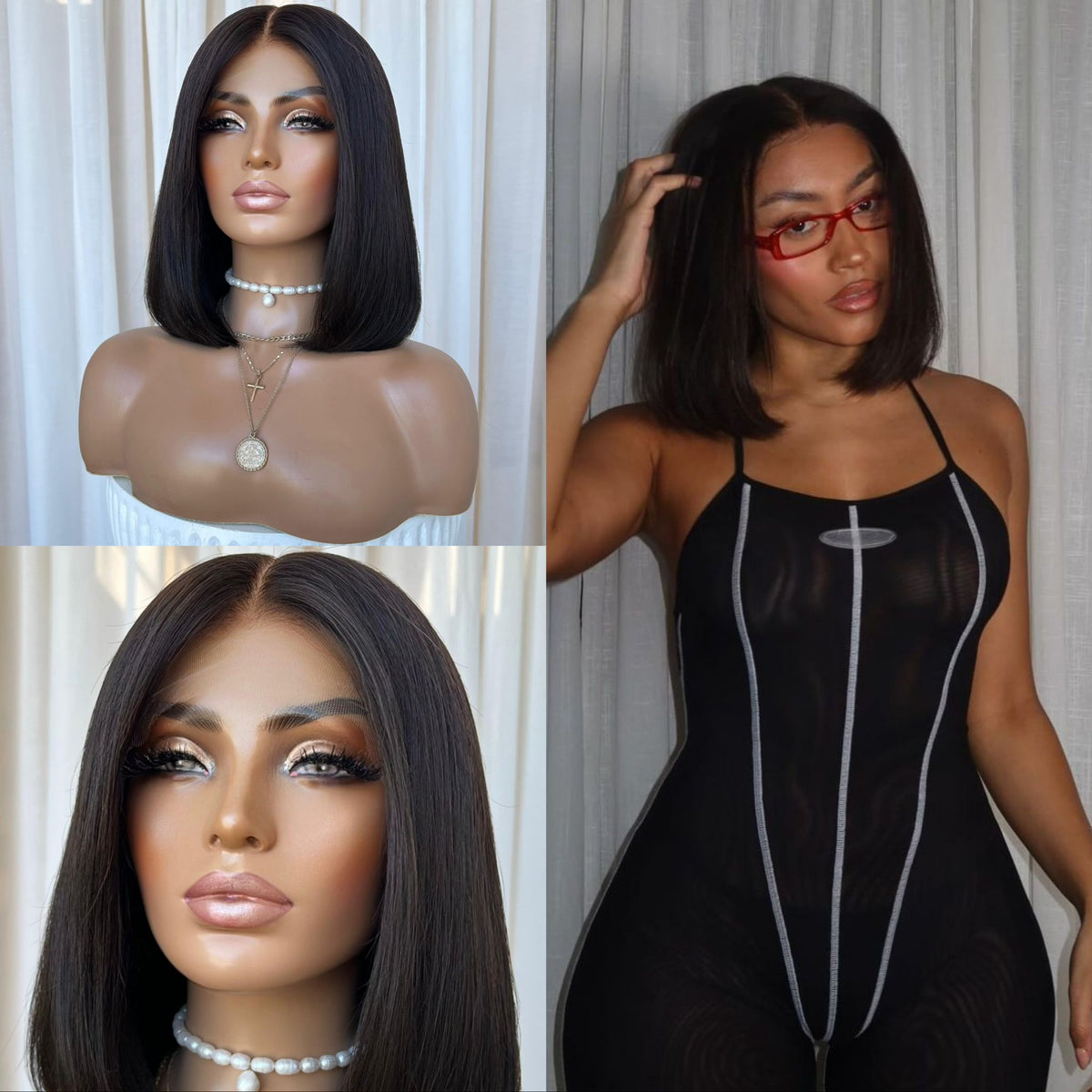 KIM BOB | HD FULL LACE STRETCH CAP | M-L