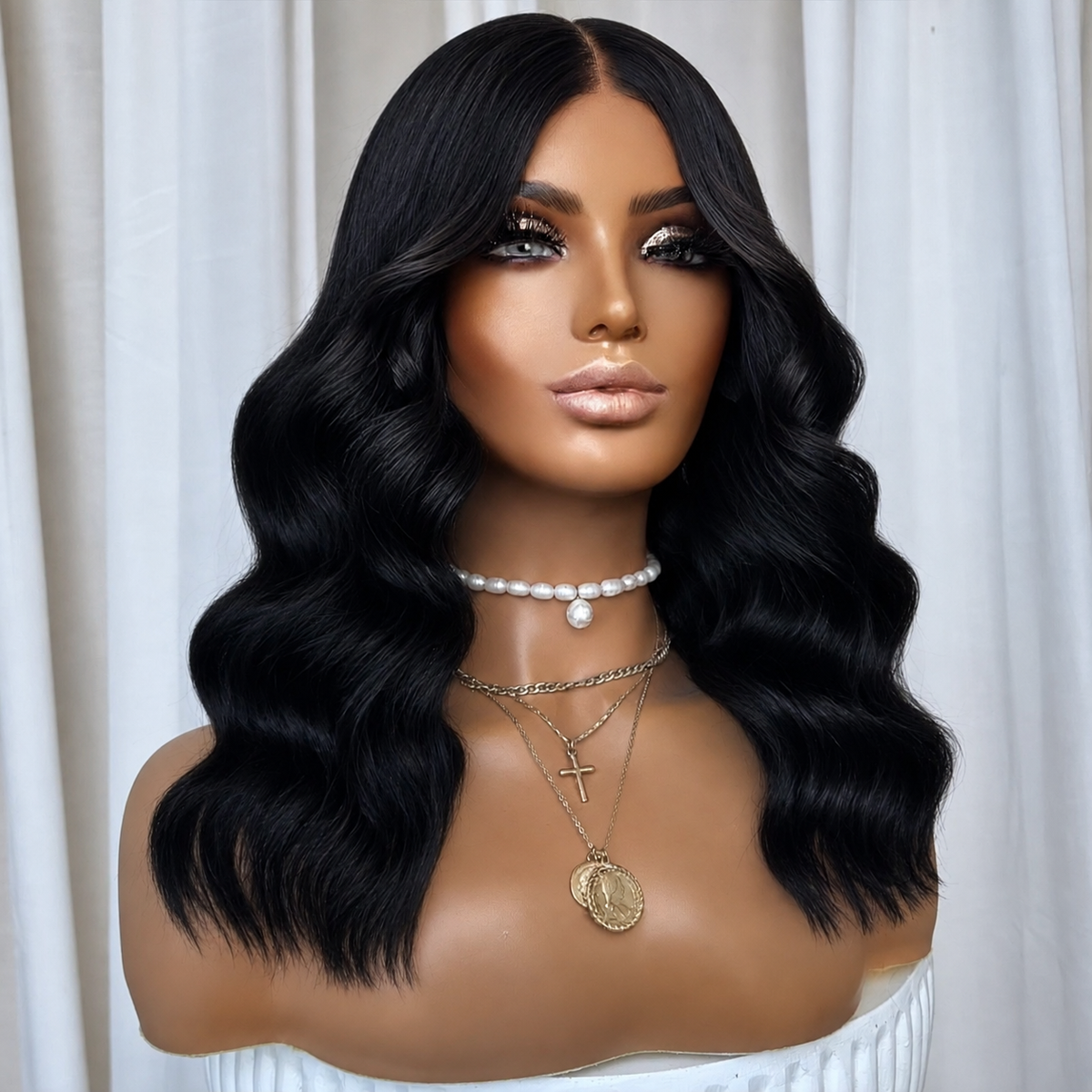 KING KYLIE BLACK | FULL LACE STRETCH CAP | M-L