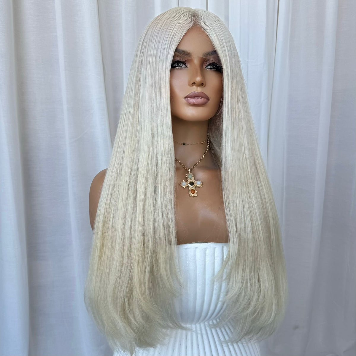 KING KYLIE PLATINUM | FULL LACE STRETCH CAP | M-L| MADE TO ORDER