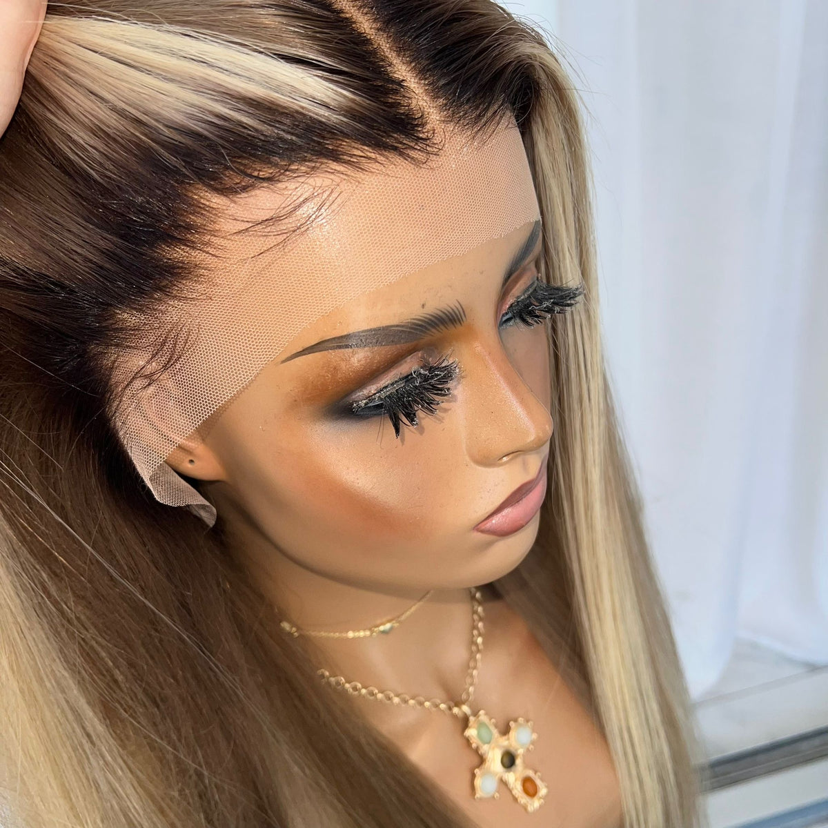 ELISE | FULL LACE STRETCH CAP | M-L