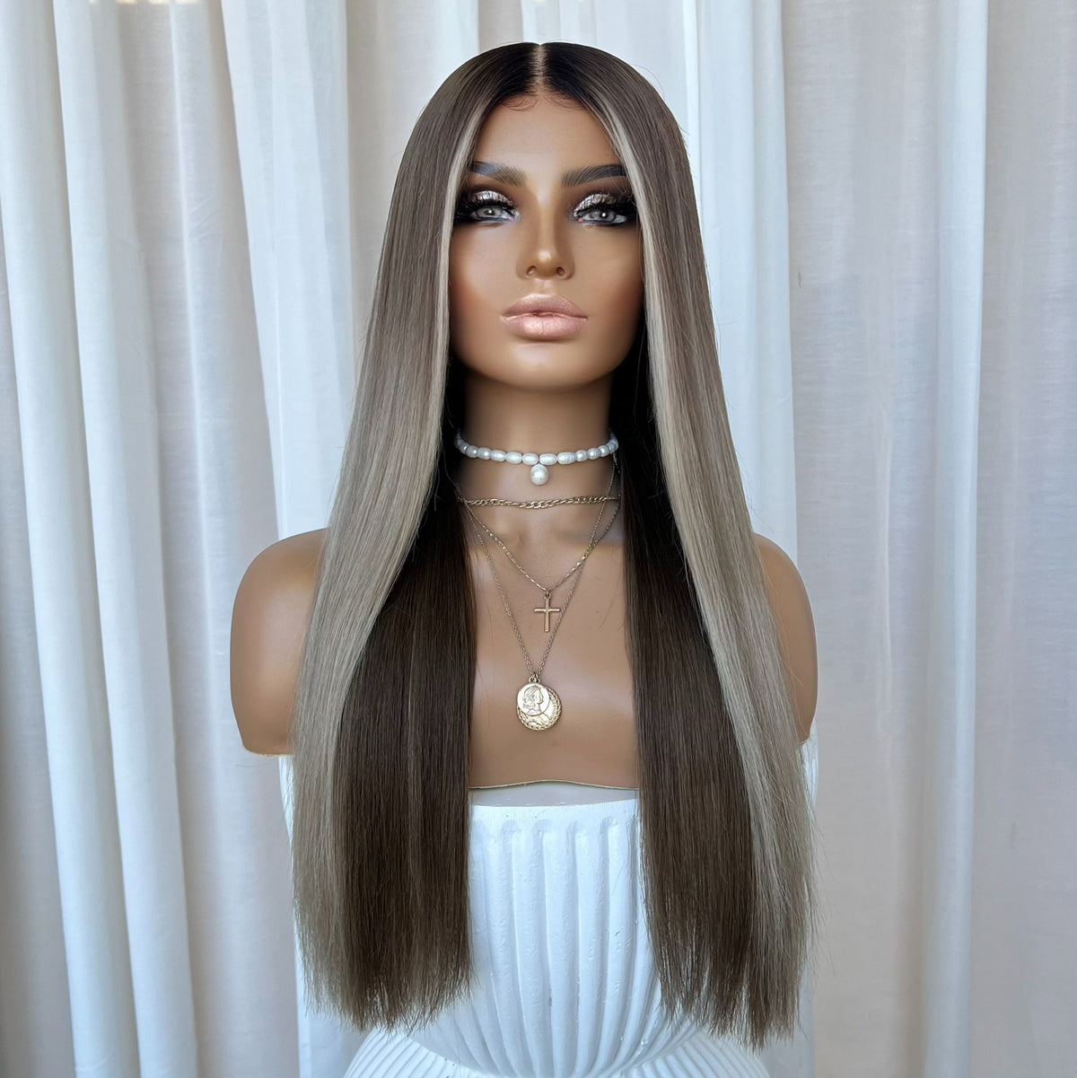 ELLE PLATINUM | HD FULL LACE STRETCH CAP | CUSTOM MADE