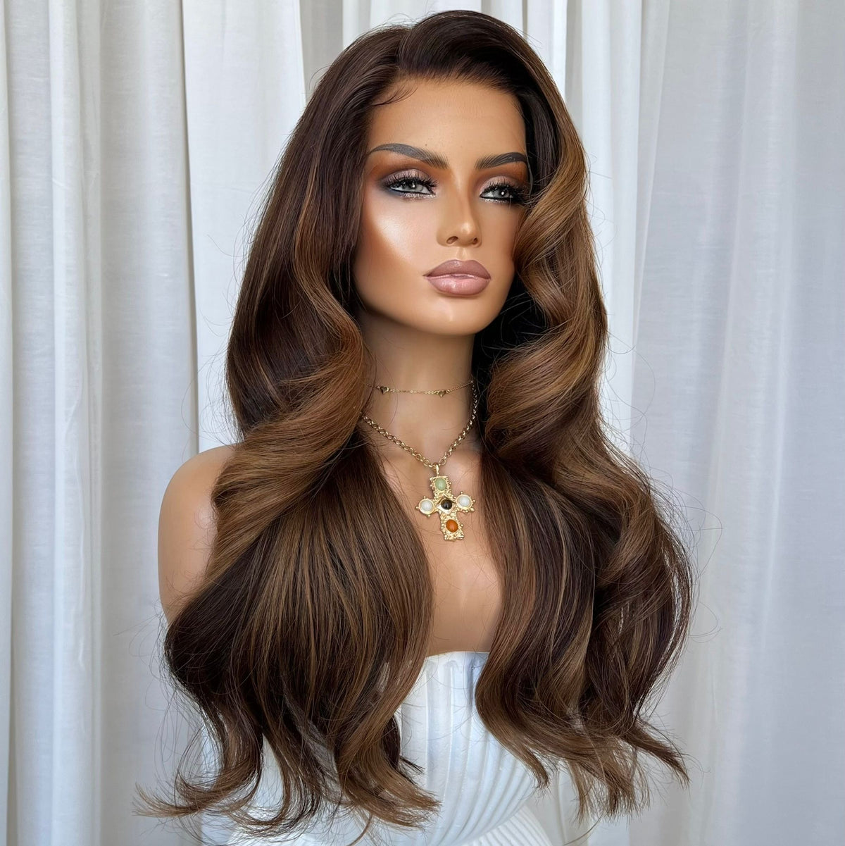 ADRIANA | HD FULL LACE STRETCH CAP | M-L