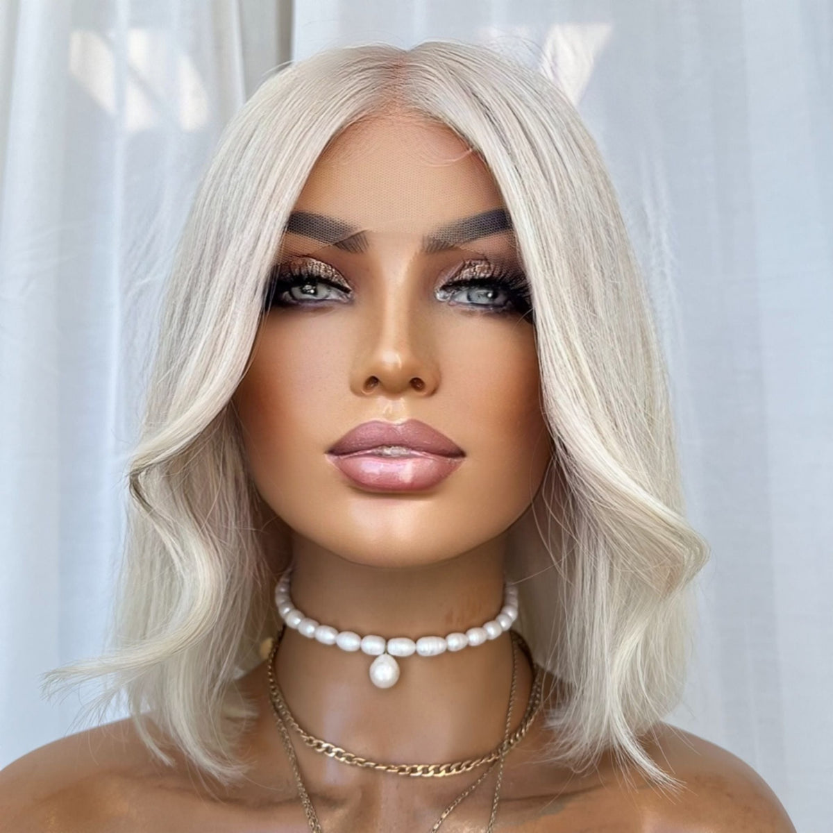 KIM BOB PLATINUM | FULL LACE STRETCH CAP | S-M