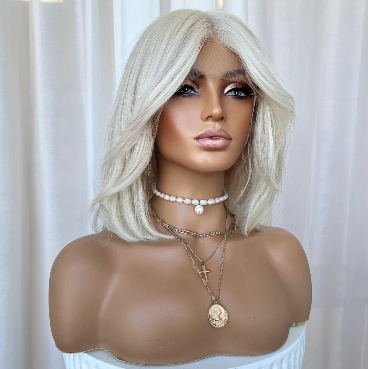 KING KYLIE PLATINUM | FULL LACE STRETCH CAP | M-L | MADE TO ORDER