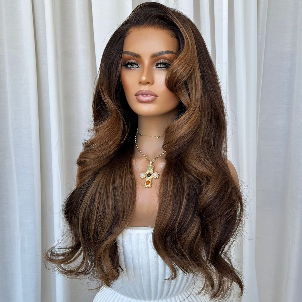 ADRIANA | HD FULL LACE STRETCH CAP | M-L