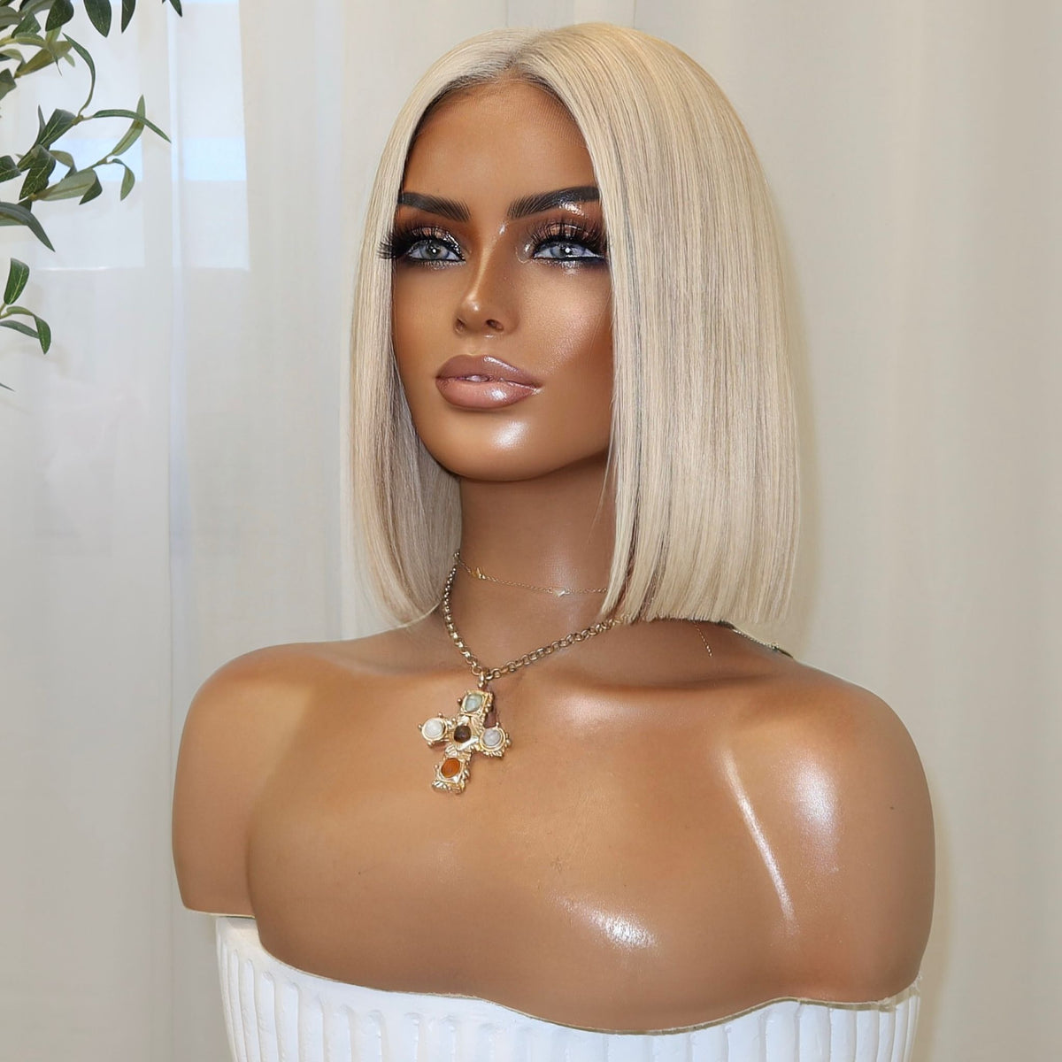 EMILY IN ROME PLATINUM | HD FULL LACE STRETCH CAP