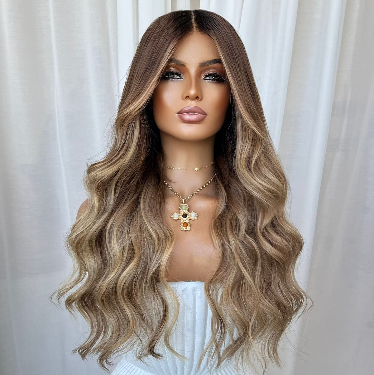 KING KYLIE GOLD | HD FULL LACE STRETCH CAP | XS-S