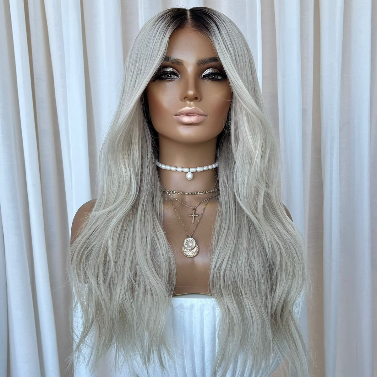 YEEZY PLATINUM | HD FULL LACE STRETCH CAP | M-L | MADE TO ORDER