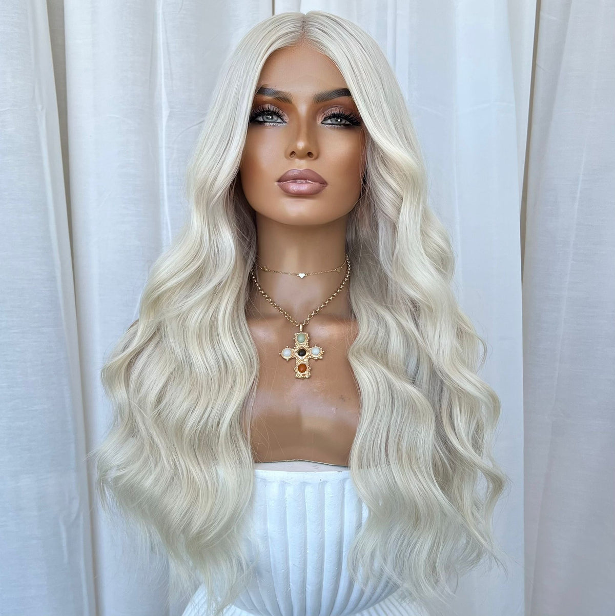 KING KYLIE PLATINUM | FULL LACE STRETCH CAP | M-L| MADE TO ORDER