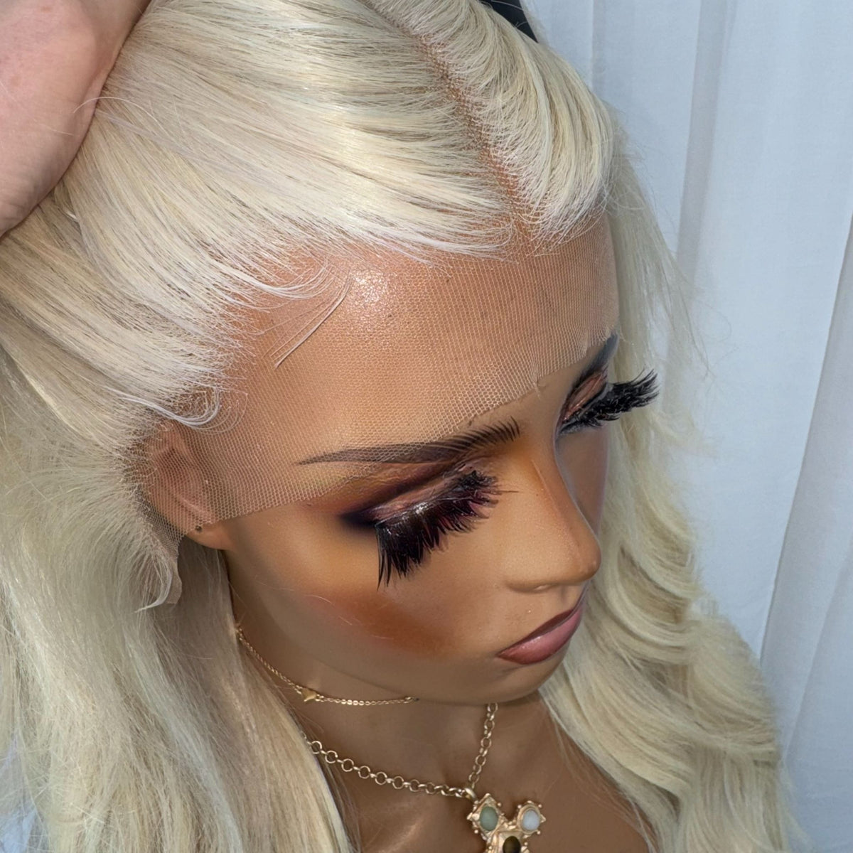 KING KYLIE PLATINUM | FULL LACE STRETCH CAP | MADE TO ORDER