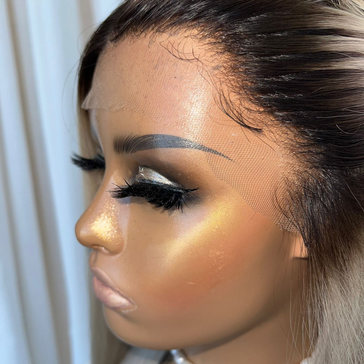 YEEZY PLATINUM | HD FULL LACE STRETCH CAP | XS-S | MADE TO ORDER