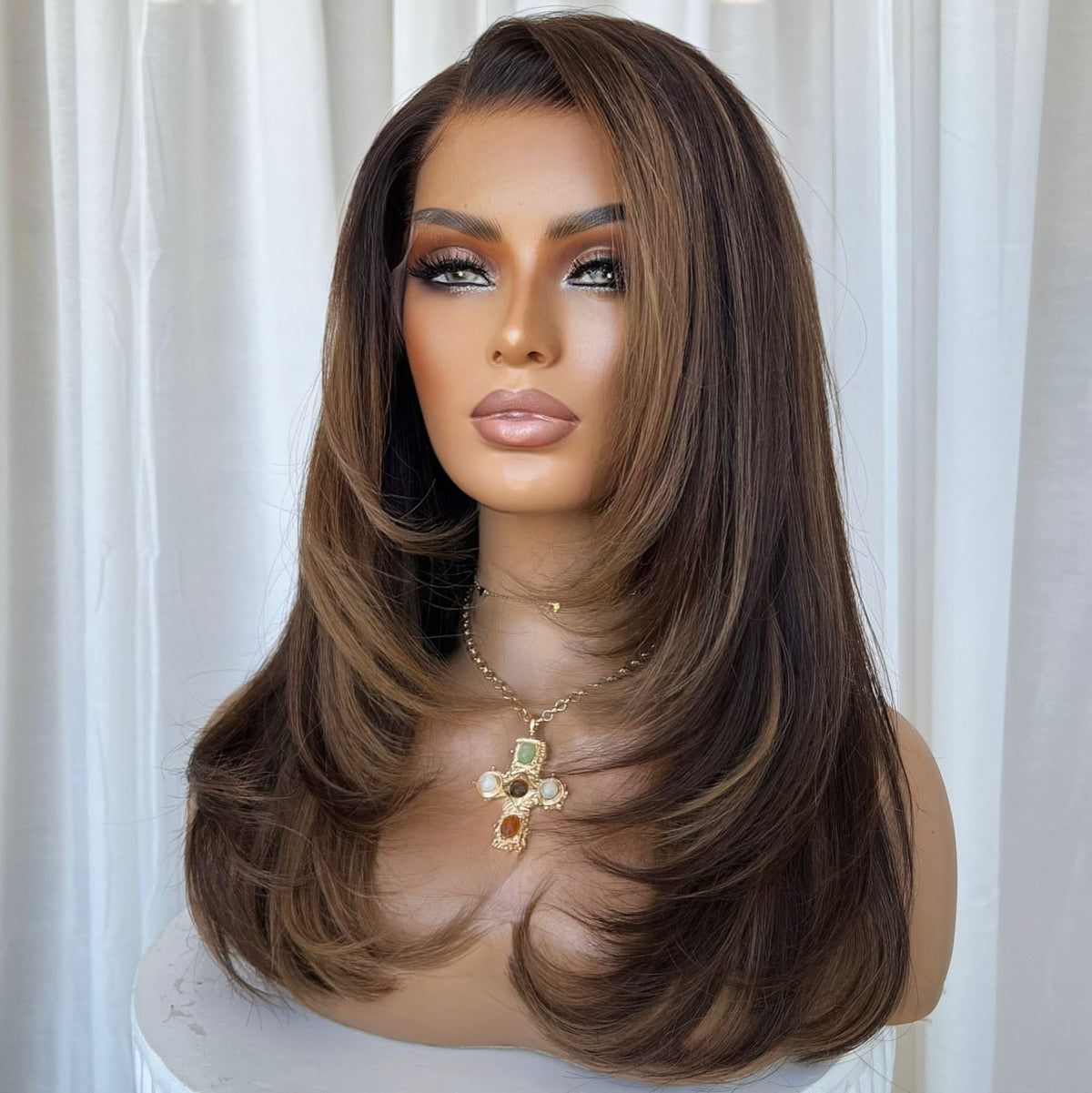 ADRIANA | HD FULL LACE STRETCH CAP | M-L