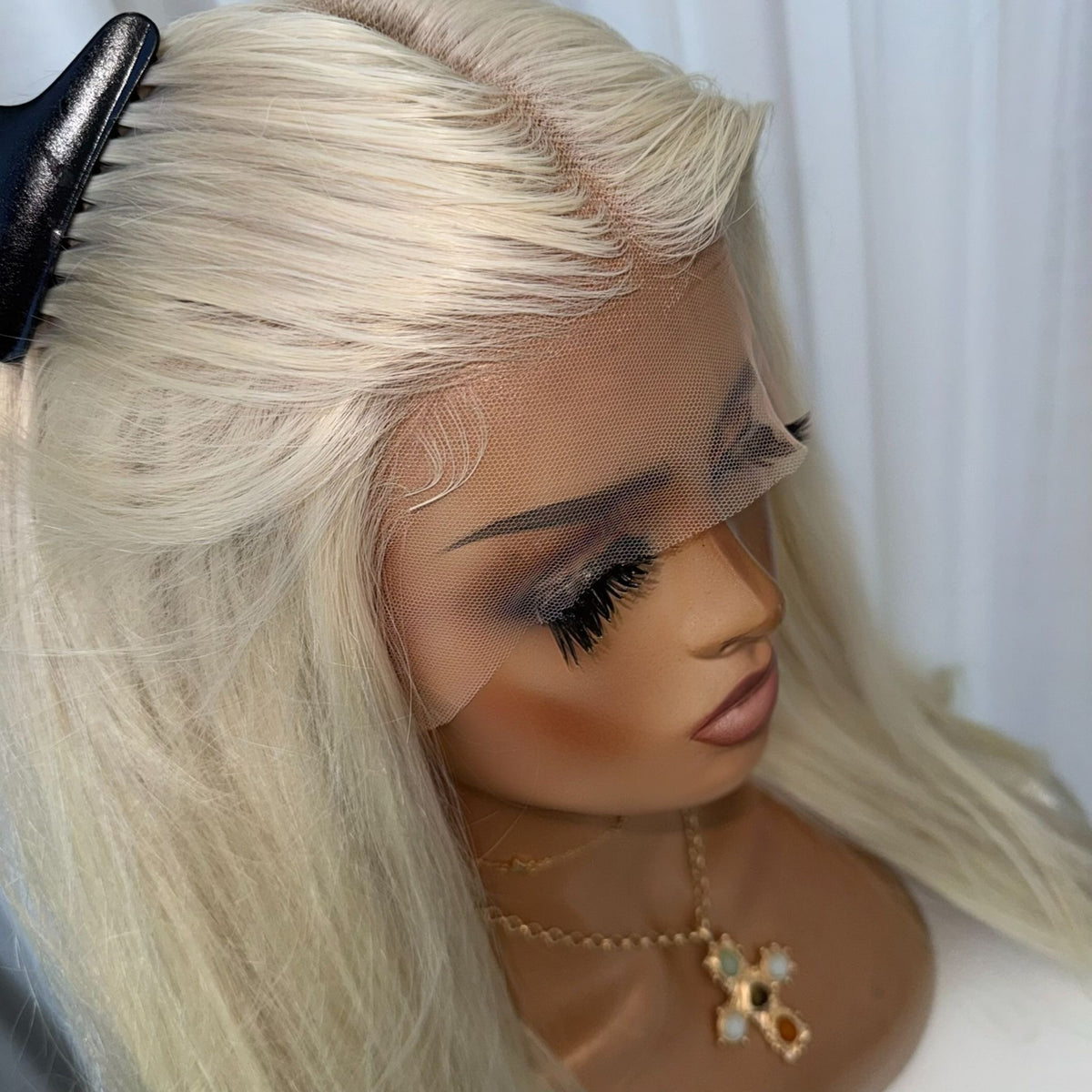 KING KYLIE PLATINUM | FULL LACE STRETCH CAP | M-L| MADE TO ORDER