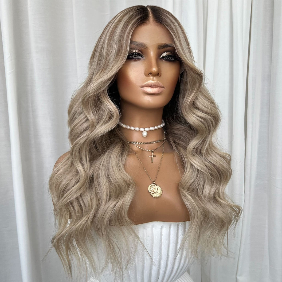DAISY BLONDE | FULL LACE STRETCH CAP