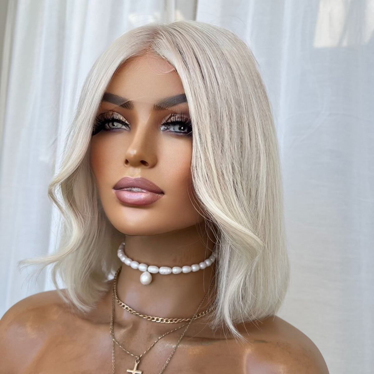 KIM BOB PLATINUM | FULL LACE STRETCH CAP | S-M