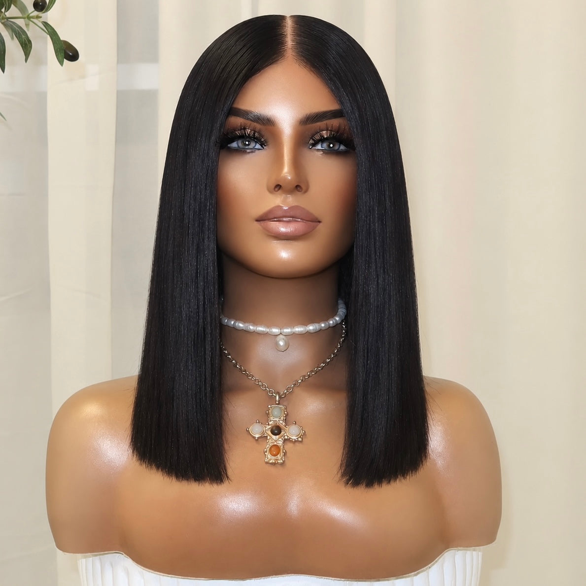 KYLIE BLACK BOB | HD FULL LACE STRETCH CAP