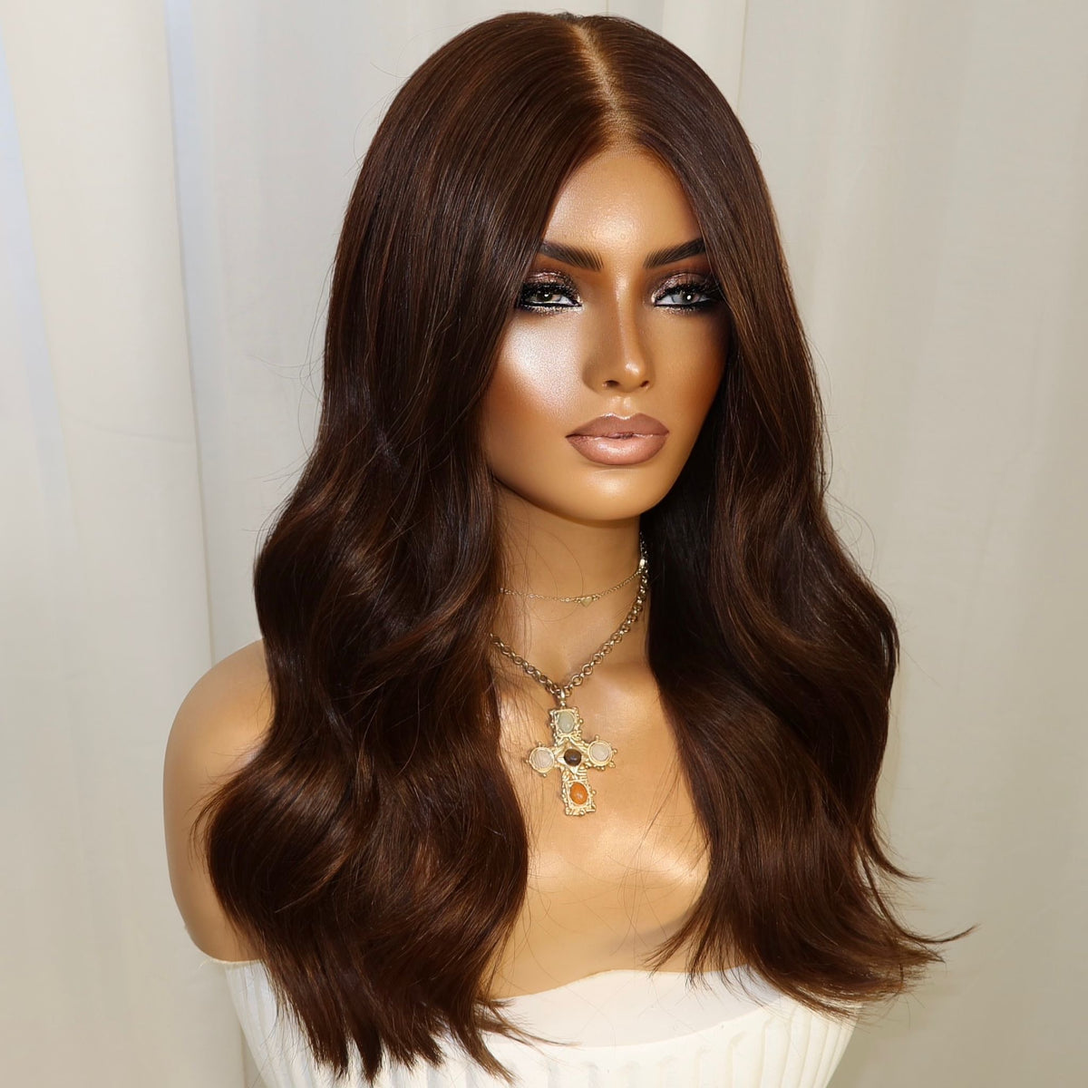 KING KYLIE DARK BROWN | HD CLOSURE | S-M