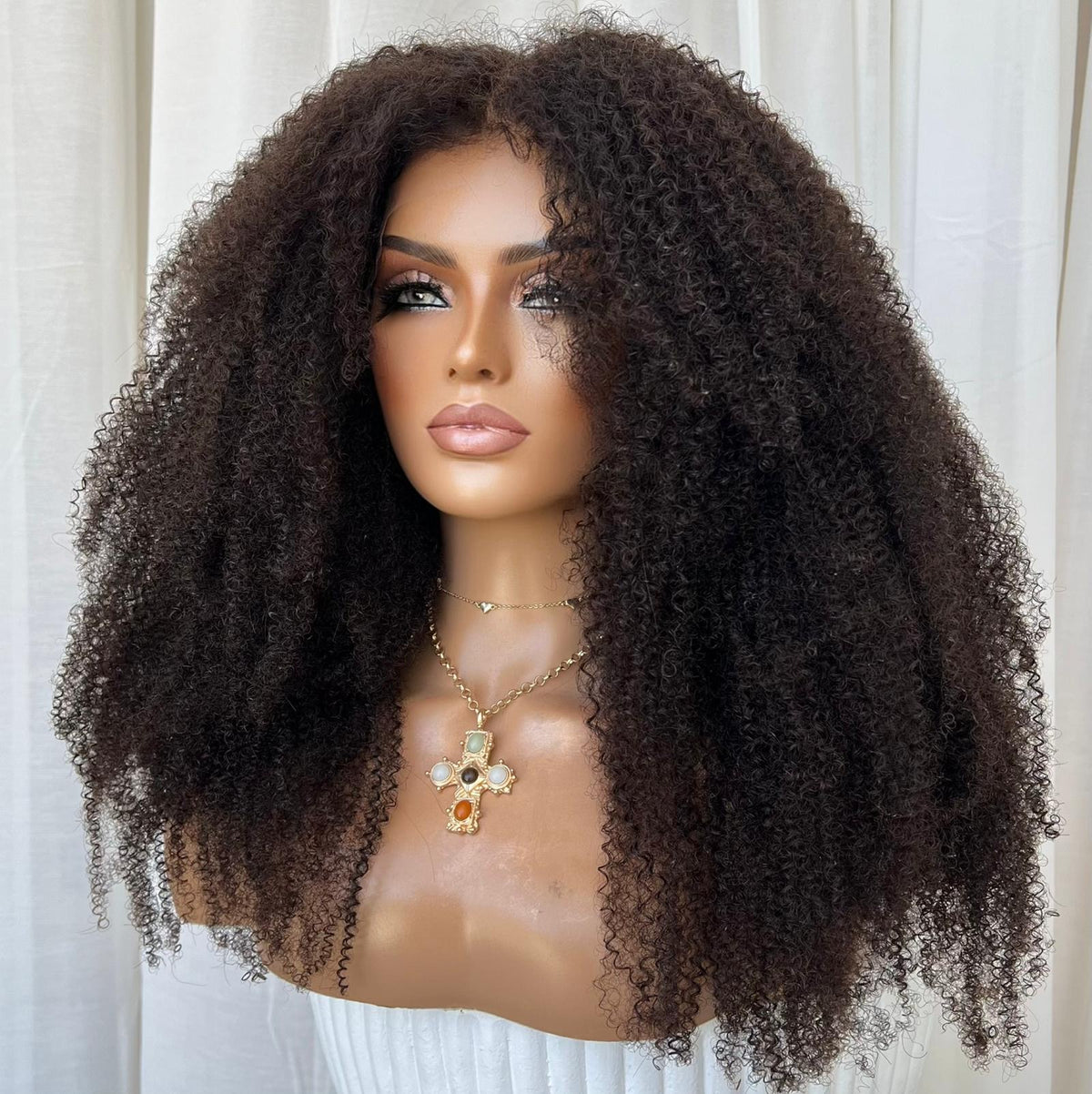 KYLIE KINKY CURL | HD FULL LACE STRETCH CAP | XS-S | MADE TO ORDER