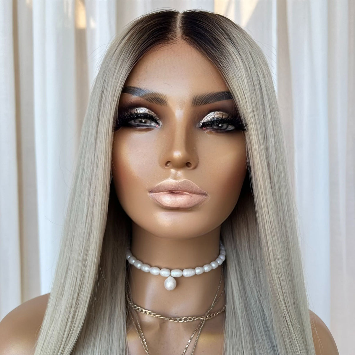 YEEZY PLATINUM | HD FULL LACE STRETCH CAP | XS-S | MADE TO ORDER