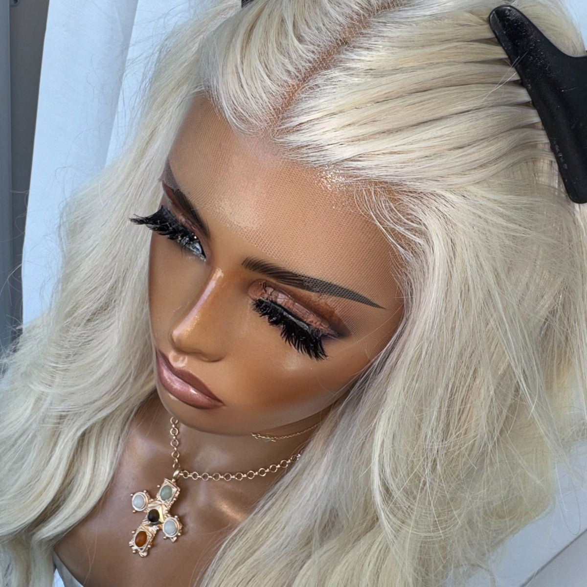 KING KYLIE PLATINUM | FULL LACE STRETCH CAP | MADE TO ORDER