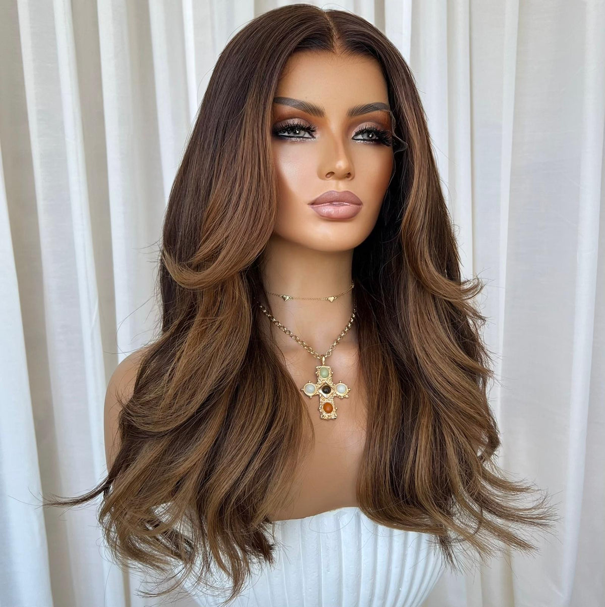 ADRIANA | HD FULL LACE STRETCH CAP | M-L