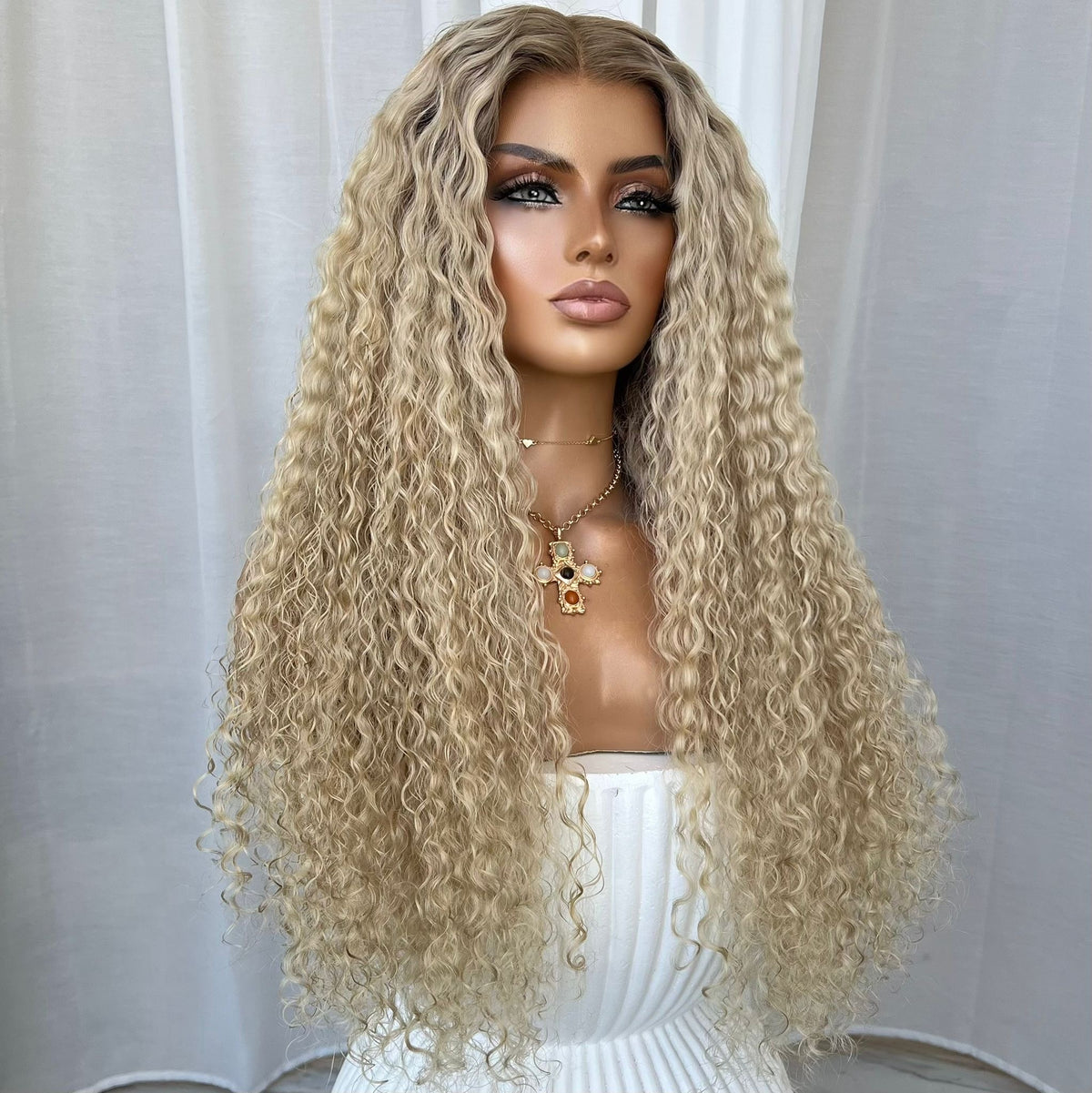LILLY CURLY| HD FULL LACE STRETCH CAP | CUSTOM MADE